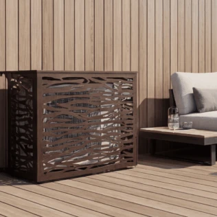 Cache climatiseur extérieur fixation murale, motif Jungle-1