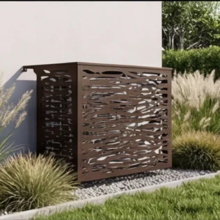 Cache climatiseur extérieur fixation murale, motif Jungle-4