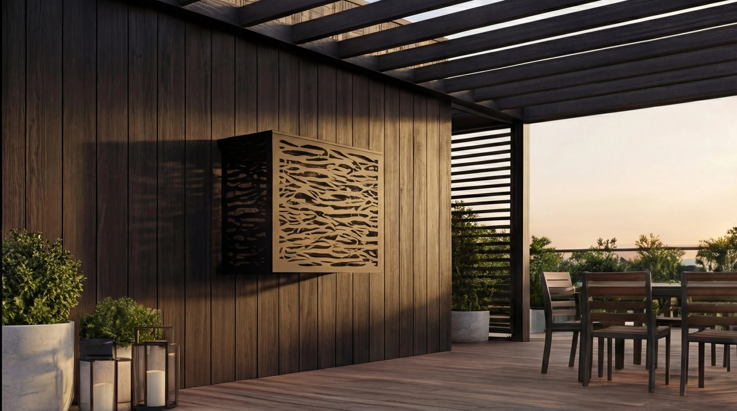 Cache climatiseur extérieur fixation murale, motif Jungle-2