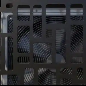 Cache climatiseur extérieur fixation murale, motif Modulo-2