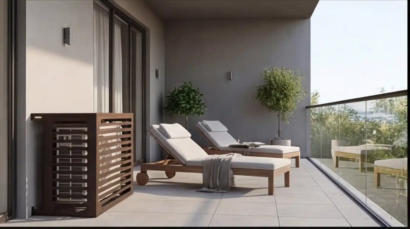 CCLIM-EXT-LINEARIS-B-MUR(2) Cache climatiseur extérieur fixation murale, motif Linéaris-2