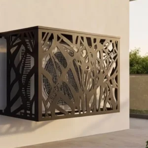 CCLIM-EXT-SAVANAH-G-MUR(3) Cache climatiseur extérieur fixation murale, motif Samarah-3