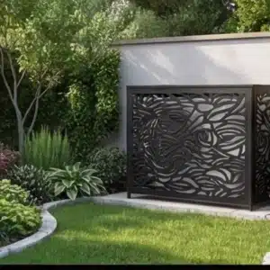 CCLIM-EXT-ROSERAIE-G-MUR(1) Cache climatiseur extérieur fixation murale, motif Roseraie-1