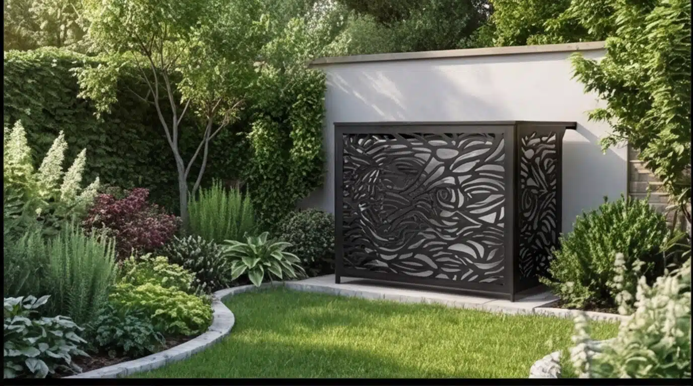 CCLIM-EXT-ROSERAIE-G-MUR(1) Cache climatiseur extérieur fixation murale, motif Roseraie-1