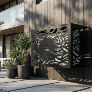 CCLIM-EXT-BRISE-MUR-N Cache climatiseur en maison extérieur-3