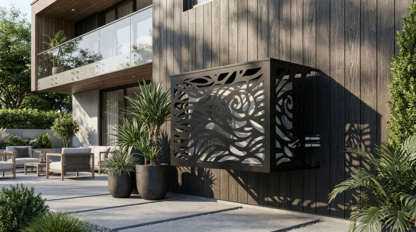 CCLIM-EXT-BRISE-MUR-N Cache climatiseur en maison extérieur-3