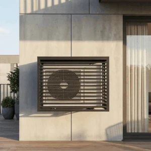 CCLIM-EXT-VENTILA-MUR(1) Cache climatiseur extérieur fixation murale, motif Ventila-1